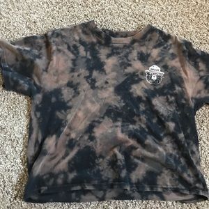 Smokey the Bear reverse tie die t-shirt top kids girls size medium M